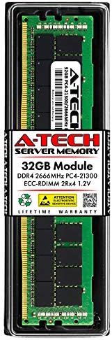 החלפת זיכרון RAM של A-Tech 32GB לסמסונג M393A4K40DB2-CTD | DDR4 2666MHz PC4-21300 2RX4 1.2V ECC RDIMM רשום 288 פינים מודול זיכרון